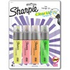 SHARPIE Clear View Resaltadores, punta de cincel, colores surtidos, 4