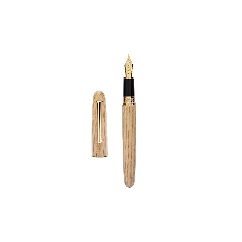 Jinhao 9036 - Pluma estilográfica de madera natural hecha a
