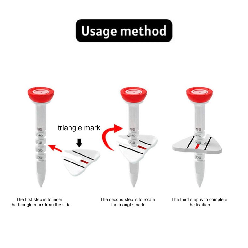 Golf Driver Tees | Adjustable Golf Ball Tee - Height