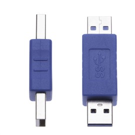 Keple 2 Pieces Quick Speed 3.0 A USB Male to Male Adapter Fast Charge & Data Transfer Coupler Connector Short Extension Converter for Computers, Laptops, Printers, Hard Drives (2 Pack)