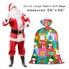 Loveinside Jumbo Large Plastic Gift Bag, Christmas Design Plastic Bag
