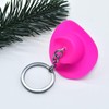 LEEINTO Cowboy Hat Disco Ball Keychain Portable LED Mini Disco