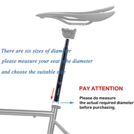 Thinvik Bike Seat Post Matte Aluminum Alloy,Length 350mm,Bicycle Seat Post Replacement for BMX MTB Road&Mountain Bike,Fixed Gear Bike Seatpost 25.4/27.2/28.6/30.4/30.8/31.6mm-30.4mm