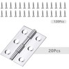 20Pcs Stainless Steel Folding Hinge 2 inch Door and Window