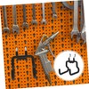 WOONEKY Durable Wall Hooks for Tools Accessories Garage Pegboard Hooks