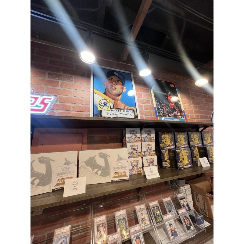 Mickey Mantle Baseball Card Acrylic Display