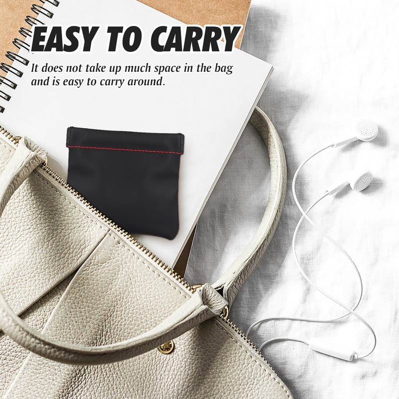 Portable Pu Leather Earphone Headphone Bag Mini Aid Hearing Storage