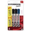 Sharpie Esterbrook Marcadores Permanentes, Punta Cincel, Negro y Azul, 3
