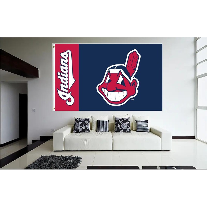 Yerchic Indians Flag Clevelands Team Banner 3 * 5ft for