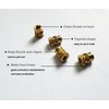 ShineNow Threaded Heat-Set Inserts Brass for Printed Plastic Parts M5