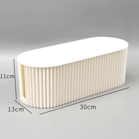 Zerodis Caja Organizadora de Cables, Soporte de Cable de Cubierta Eléctrica con Tapa Organizador de Escritorio de Oficina en Casa para Ocultar Cables