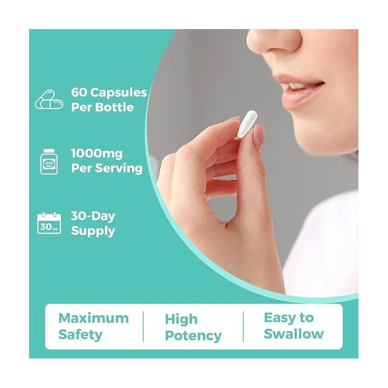 Tudca Suplemento De Sales Biliares 1000 Mg Kayseari 60 Caps