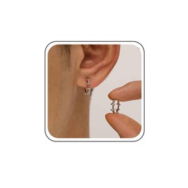 Xmsrn Vintage Stacheldraht Brambles Hoop Ohrringe Brambles Drop Ohrringe Silber Brambles Hoop Huggie Ohrringe Hohle Runde Ohrstecker Für Frauen