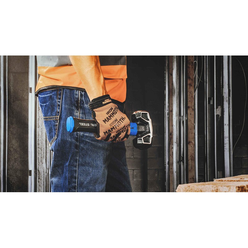 REAL STEEL Sledge Hammer, 3lb Drilling Club Hammer for Striking