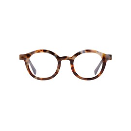 eyebobs - TV Party | Premium Reading Glasses for Men and Women | Round Frame for Average Faces, Iceberg Blue and Brown Tortoise, 1.75