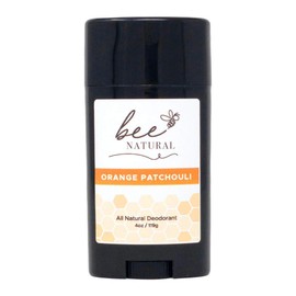 Sister Bees Bee Natural Orange Patchouli Aluminum Free Deodorant- Made with Beeswax- Essential Oils- Made in USA