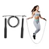 Tayga Cuerda de Salto metálica para Entrenamiento Funcional (Negro)