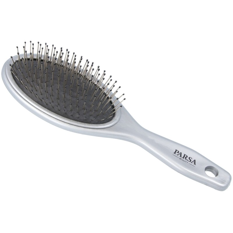 PARSA Beauty Hair Brush Unicolour with Metal Pins Head Massage