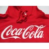 Coca-Cola Red Hooded Sweatshirt Kangaroo pockets Medium