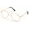 V.W.E. Classic Metal Reading Glasses - Spring Hinge Tear Drop