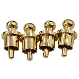 BNKENX RCA Gold Plated Noise Stopper Caps RCA Connector Dust Proof Protector Cover RCA Shielded Shorting Cap Plug EMI RFI Filter & Noise Canceling Pack of 4
