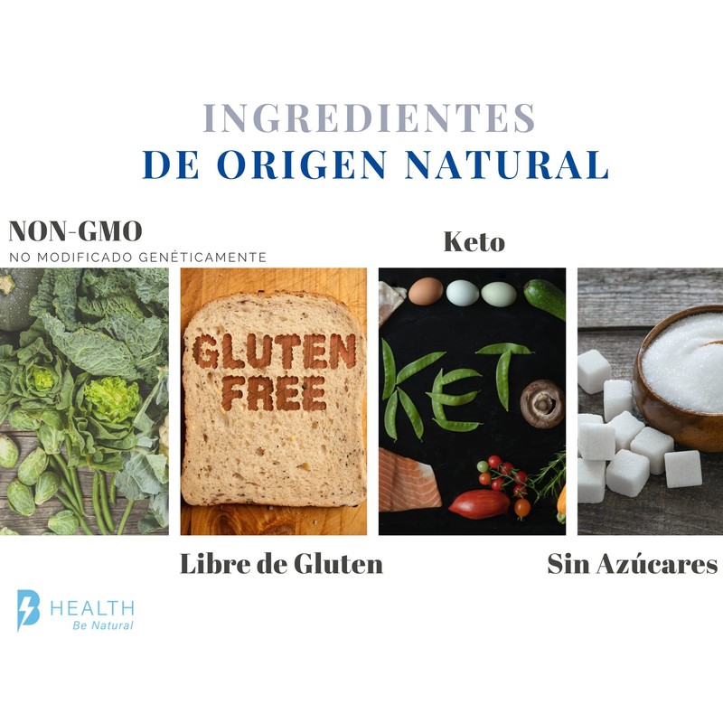 Citrato de Magnesio,100% Natural, B Health BE Natural, sin azúcar,