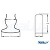 SeaLux Pair Stainless Steel Boat Hook Spring Clamp Holder Bracket