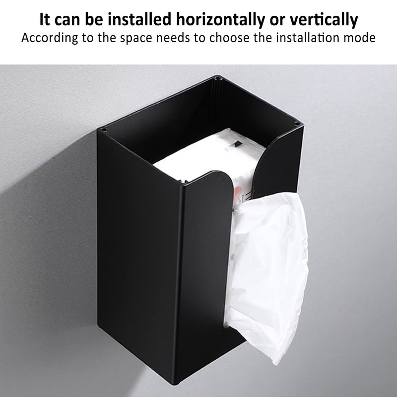 Tissue Box Stand Tissue Box Holder Space Aluminum Black Tissue
