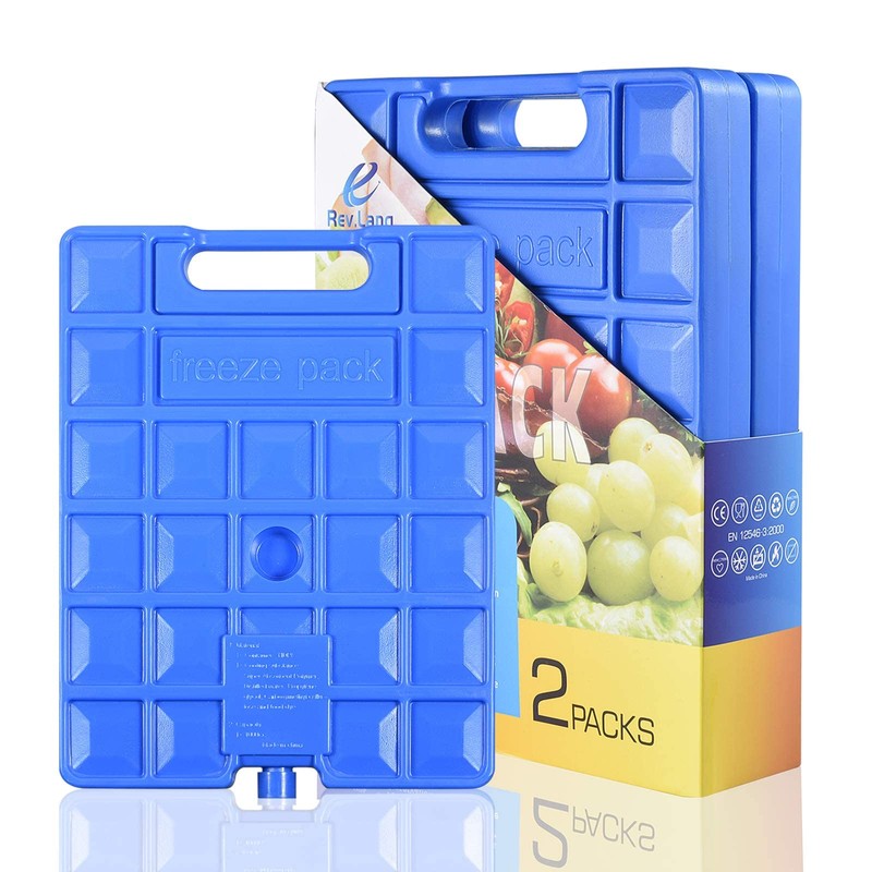 REV. LANG Large Freezer Cold Ice Pack Block Ice Chest,