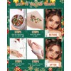 Christmas Body Glitter Gel, Red Green Gold White Face Glitters