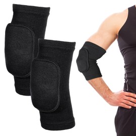 HJZHII 1 Pair Tandem Volleyball Elbow Pads, Breathable Arm Brace Pads Elbow Pad Thicken Sponge Compression Arm Brace Protector with Padded Soft Support Cushion for Men Women