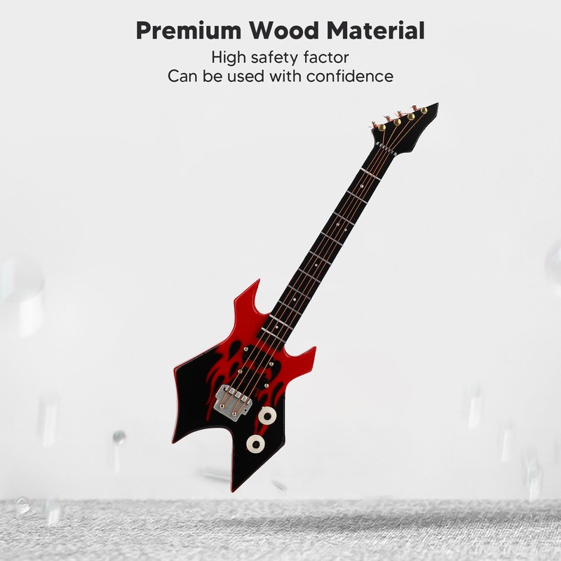 Mini Bass Simulation Classical Decorative Instrument Collection Miniature Guitar Model