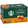 Starbucks Flavored Coffee K-Cup Pods, Caramel Flavored Coffee, Made without