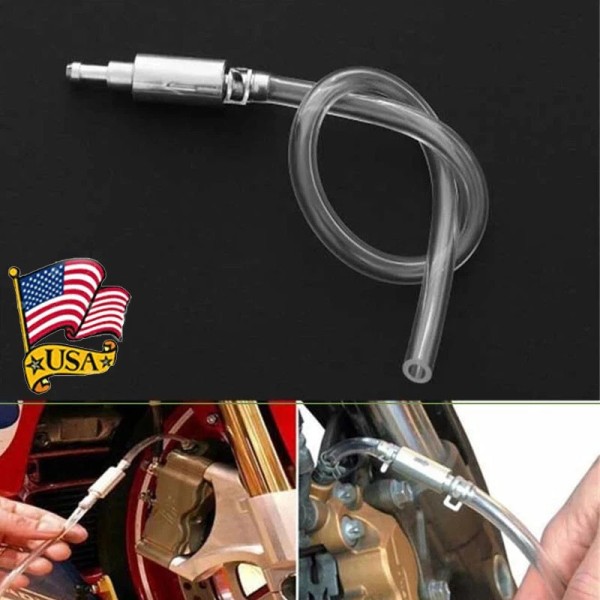 Universal Car Motorcycle Clutch Brake Bleeder Hose One Way Valve