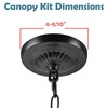 Aspen Creative 21515-11, Transitional Chandelier & Light Fixture Canopy Kit