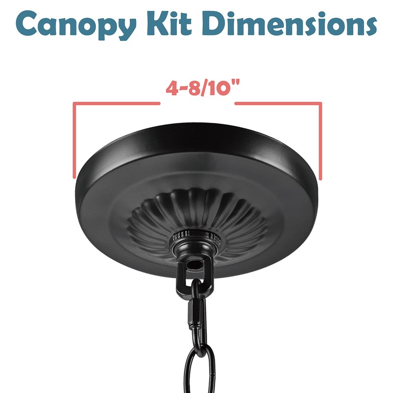 Aspen Creative 21515-11, Transitional Chandelier & Light Fixture Canopy Kit