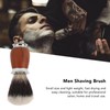 Nylon Men Shaving Brush with Wooden Handle Lightweight Soft for