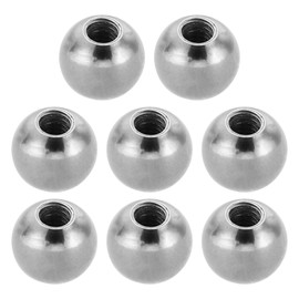 PATIKIL M4x10mm Ball Nuts Knob, 8 Pcs Female Thread 304 Stainless Steel Round Blind Hole Screw Cap Cover for Lighting Machinery DIY Decoration, Silver