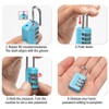 Kellegour 8 Pcs Luggage Locks 3 Digit Combination Padlock,3 Digit