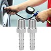 2Pcs 1/4in Hose Barb Quick Connector Male Threaded Coupler Air