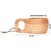 200ml Single Hole Wooden Cup with Hanging Buckle Milk Coffee