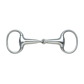 Shires Equestrian - Hollow Mouth Eggbutt - S/steel - Size: 51/4