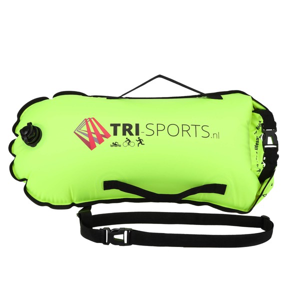 Tri-Sports Yellow Swimming Buoy for Open Water Swimming Visible to