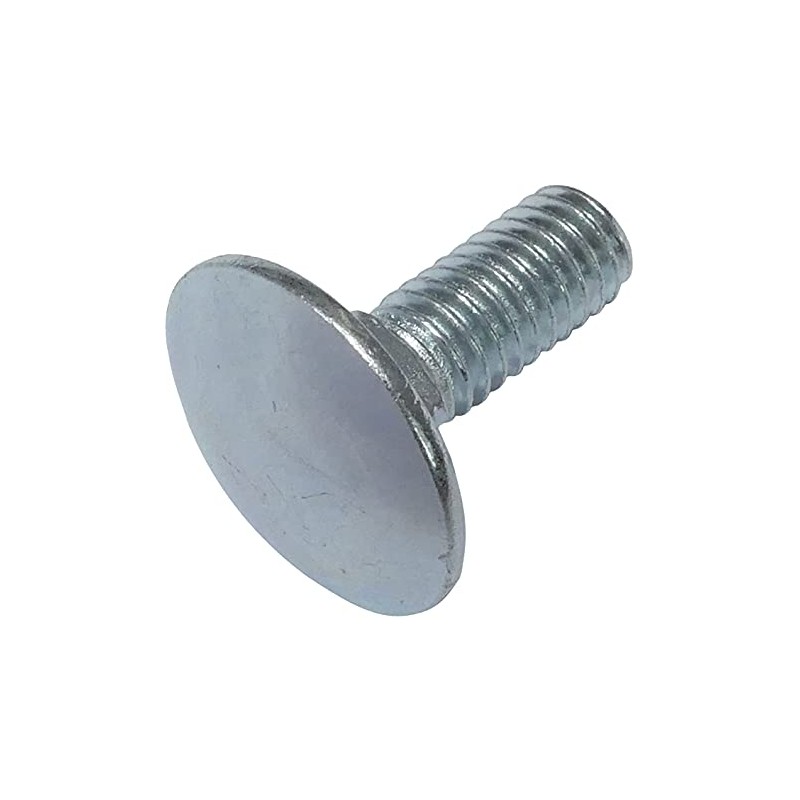 AERZETIX - C48980 - Set of 100 Carriage Bolts Flat