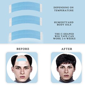 Snblzhef 36 Pcs Wig Double Sided Strong Tape Fixed Hair Super Strong Tape for Lace Wig Waterproof and Sweat