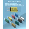 Nerites Mini Blade Fuses 5A-30A Resettable Assortment Kit for Automotive