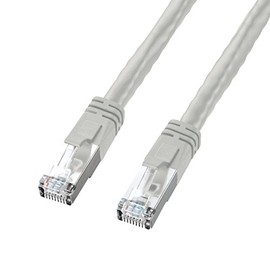 サンワサプライ PoE CAT6 LANケーブル ライトグレー 15m KB-T6POE-15