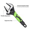 HARFINGTON Adjustable Wrench 6" CR-V Wrench Set Universal Spanner Wide