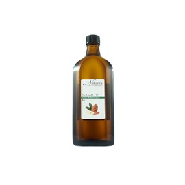 Naturra Organic Almond Oil Cold Pressed 250 ml Glass Unrefined Vegan Natural Cosmetics