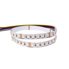 LED TRADING 5 m LED Strip High Quality with 96 LEDs per Metre 5-in-1 Chip RGB+CCT WRGBWW (2500 K to 6500 K) RGB, WW and CW in a LED 24 V 32.6 W/m